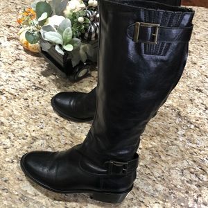 Saks Fifth “10022-Shoe” Italian Leather Tall Boots